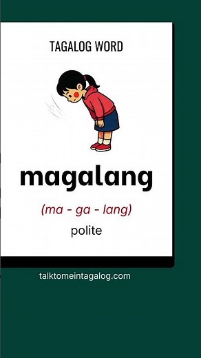 How to Say POLITE in Tagalog? | Filipino Words for Beginners