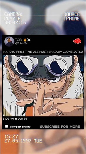 naruto first time use multi shadow clone jutsu 🔥,#naruto