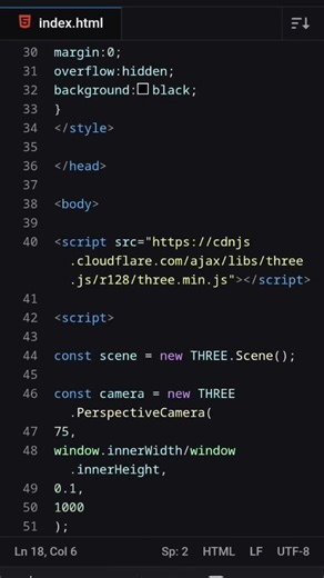 3D Earth Rotation Using HTML CSS JS 🌎 | Interactive Web Project Part 1”