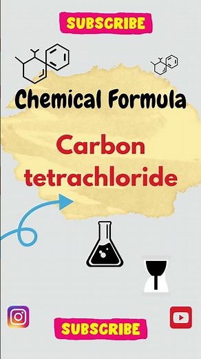 Chemical Formula for Carbon tetrachloride || Carbon tetrachloride ka Chemical Formula II CCl4