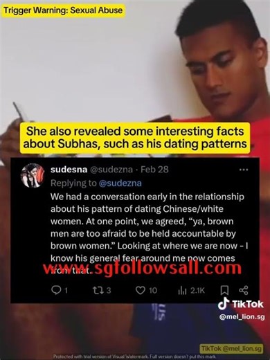 Subbas Nair's ex accuses him of being a seggual predator