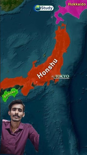 Japan (TT) Map Through Animation | World Geography | #upsc #geography #mapinshort
