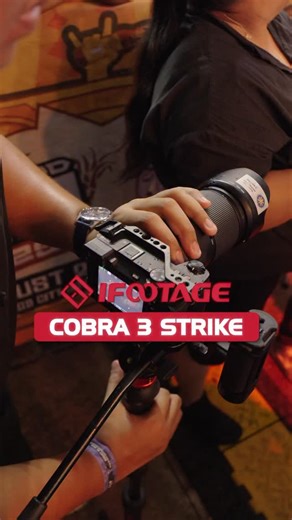 1.5K views · 1K reactions | From stage to crowd shots in seconds!  The Cobra 3 Strike is built for events—easy to carry, fast to set up, and flexible enough to switch from full height to low angle by attaching the base directly to your camera. Get yours now. Click here: https://www.ifootagegear.com/products/cobra3strikemonopod? #iFootageGear #Cobra3Strike #Monopod | iFootage International | Facebook