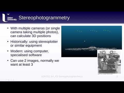 EGM702: Week 1, Part 3: Stereophotogrammetry
