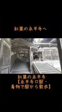 紅葉の永平寺へ
