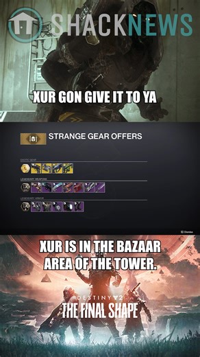Xur's Location & Wares - Destiny 2 - November 8, 2024 #destiny2 #bungie #XUR #guide #dmx | Shacknews