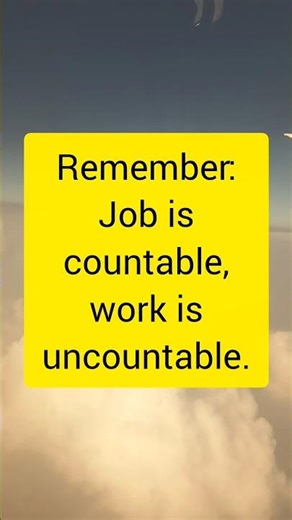 Job vs Work | Easy English Grammar