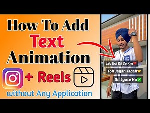 How To Add Text On Instagram Reels | How To Make Text Video In Instagram | Front Text Editing Hindi