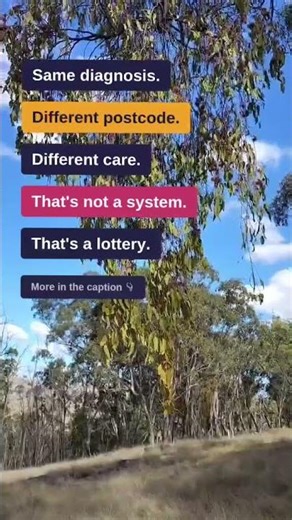 Your postcode should not determine the care you receive.