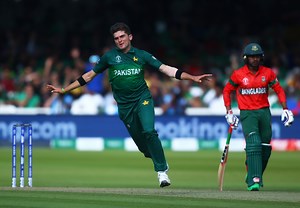 25M views · 124K reactions | #OnThisDay in 2019, Shaheen Afridi, aged 19, became the youngest bowler in ICC Men's Cricket World Cup history to pick up a five-wicket haul  He finished with incredible figures of 6️⃣/3️⃣5️⃣ as Pakistan defeated Bangladesh by 94 runs  | ICC Cricket World Cup | Facebook