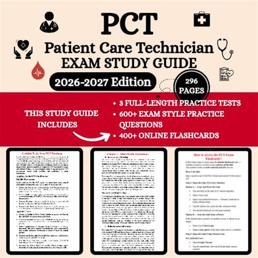 PCT Exam 2026 | Patient Care Technician | Pct Patient Care Technician Study Guide | Patient Care Tech Study Notes | PCT Book | PCT Guide - Etsy Australia