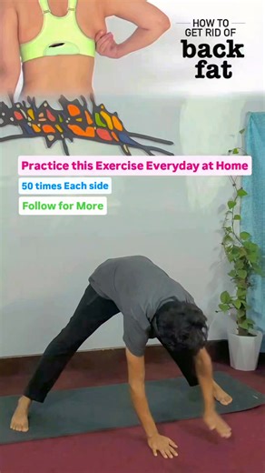 Best Exercises For Back Fat Loss At Home Follow for More "Every drop of sweat is a step closer to your goals. Remember, it's not about being perfect; it's about progress. Keep pushing, keep believing, and keep striving for the best version of yourself. Your body is capable of incredible things. Let's unlock its potential together! #bellyfat #bellyfatloss #FitnessJourney #WeightLoss #Transformation #GymMotivation #HealthAndWellness #BodyPositive #FitFam #MotivationMonday #SweatltOut #HealthyLifes