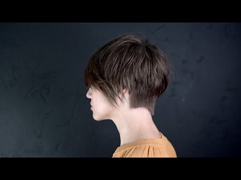 HOW TO CUT SHORT HAIRCUT FOR WOMEN with disconnection - HAIRCUT TUTORIAL