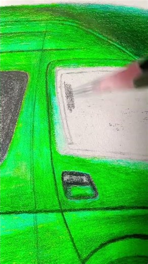 How to draw a Green TOYOTA HIACE QUANTUM, South African Edition.