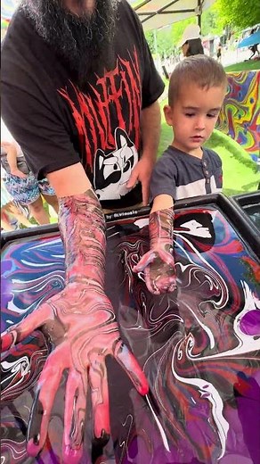 Body Marbling Paint Dip by BLVisuals at Return to the River Festival 177