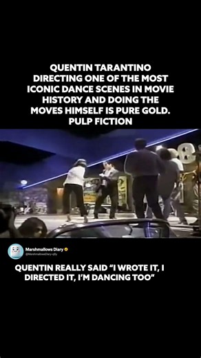 Tarantino Is Dancing Just Off Camera During The Pulp Fiction Twist
