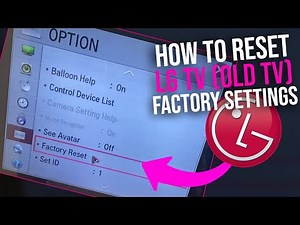 How to reset LG TV to factory settings (Non-Smart TV)