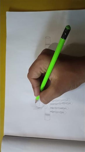How to draw flute of Krishna ! Bansuri drawing !