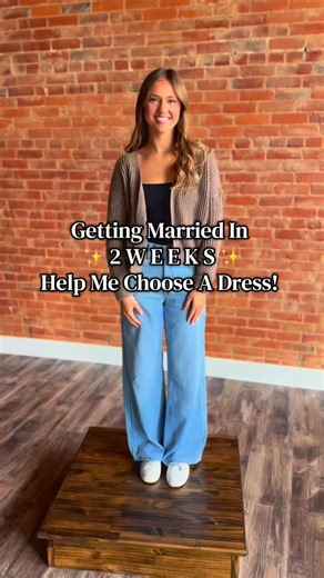 Southern Illinois Wild Rose Bridal on Instagram: "Getting married in ✨ TWO WEEKS! ✨ Help me choose a dress! 👰🏻‍♀️ #wildrosebridal #wedding #weddingdress #bride #engaged"