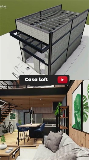 This is an industrial loft house 🏡