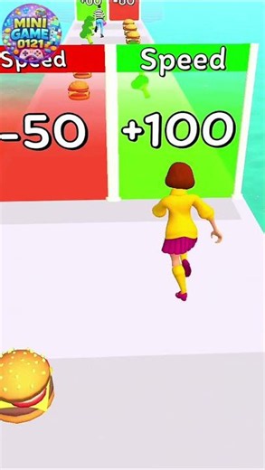 Girls run 3D Funny Gameplay #gaming #cartoon #shorts