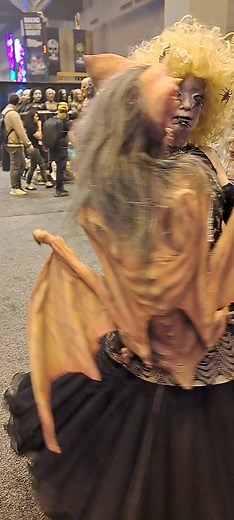 Dance of death. Desmodus Vampire Bat Puppet dances with the Spider Woman. #scaryfun #creepyfun #vfxcreates #Halloween #vampire #vampirebat #Puppet #prettysinister