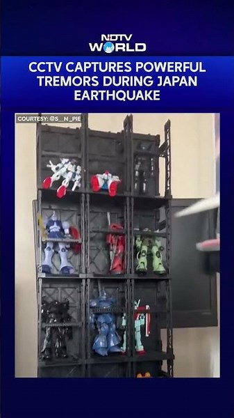 Japan Earthquake | CCTV Captures Powerful Tremors During Japan Earthquake