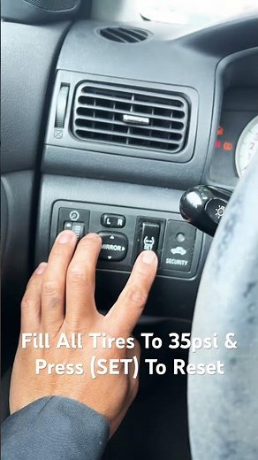 Corolla Tire Light Reset #toyota #toyotacorolla #shorts #shorts #shortvideo #automobile #automotive