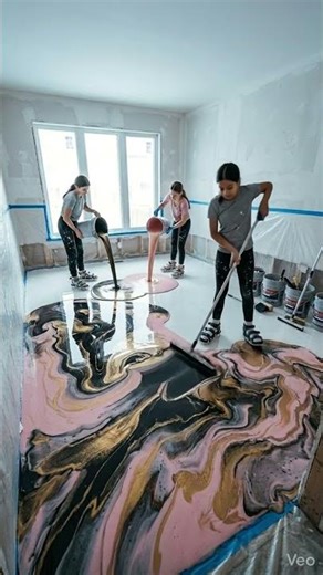THIS FLOOR IS JUST CRAZY 🔥 Epoxy luxury floor