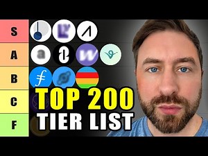 Top 200 Crypto Altcoin Tier List 2025 (10x to 50x POTENTIAL!)