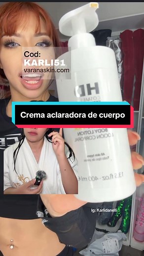 Crema dermatológica que aclara la piel eficazmente