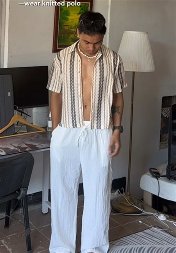 Kinwoo Summer Knitted Polo - Beach Outfit