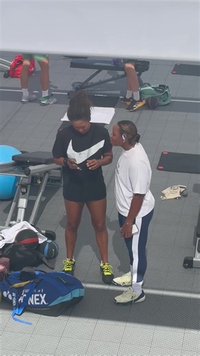 Just a couple of tennis greats showing pics of their kids… #blackmommagic @Taylor Townsend @Naomi Osaka 大坂なおみ