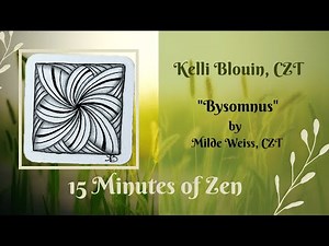 15 Minutes of Zen! Zentangle© method of drawing! Bysomnus.