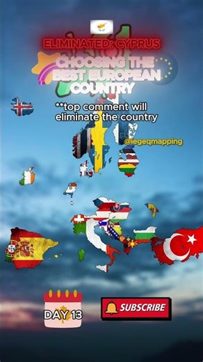 CHOOSING THE BEST EUROPEAN COUNTRY 🇪🇺 #geography #europe #cyprus #geographythroughmaps #map