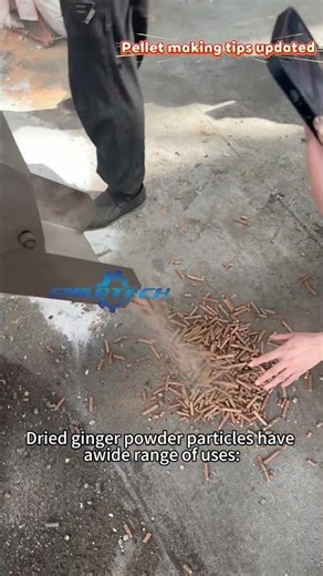 How to Make Ginger Powder into Pellets！ #biomasspelletmachine #woodpelletmachine #biomassfuel