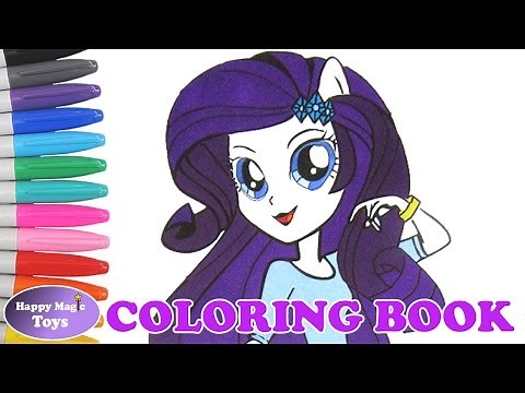 My Little Pony Coloring Book Rarity Equestria Girls MLP Happy Magic Toys