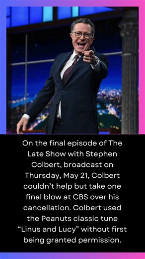 Stephen Colbert Gets in One Final Jab at CBS