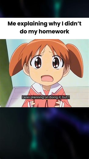 The most relatable homework excuse ever | Azumanga Daioh