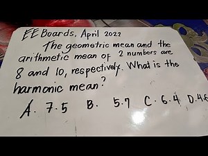 Engineering Mathematics, EE Boards April 2022