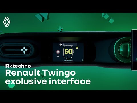 new exclusive interface on board #Renault #Twingo #ETech #electric
