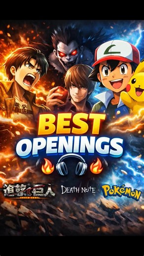 Top 5 Anime Opening Songs 🎧🔥 #anime #top5 #pokemon #song #tanjiro #naruto #shorts