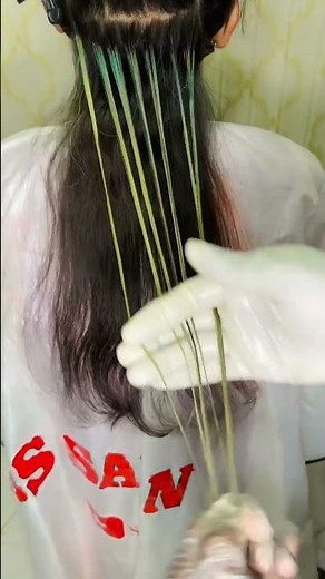 Ash Green highlights by ss salon #highlights #shorts #youtubeshorts