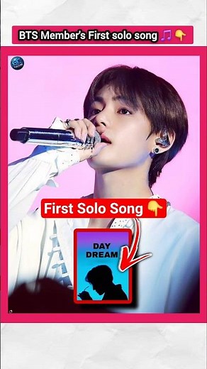 First Solo Song Of BTS Members 👆| #factsinhindi #bts #jungkook #v #btsarmy