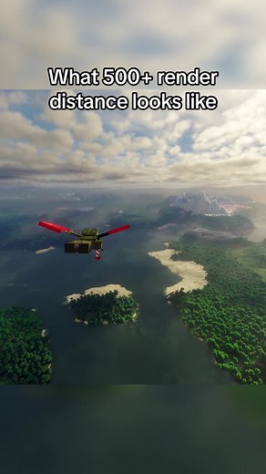 Exploring Distant Horizons in Minecraft with Bliss Shaders