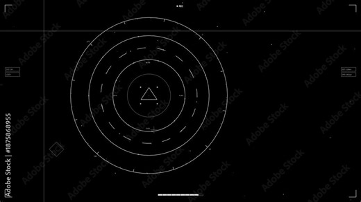 Webdesigner animation featuring hud elements for sci-fi video editing in a digital interface