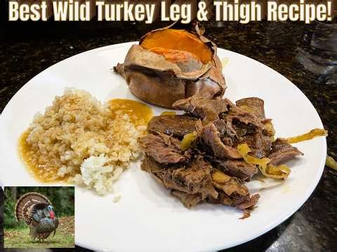 Wild Turkey Legs & Thighs in Gravy (Easy & Tender!)