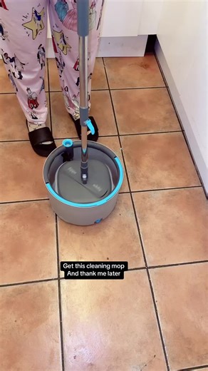 Minky Opti-Clean Spin Mop, Includes Free Replacement Mop Head, 360° Spin & Rinse & Wringing System #cleantok #cleaningmotivation #cleaningtips #cleaning #mop
