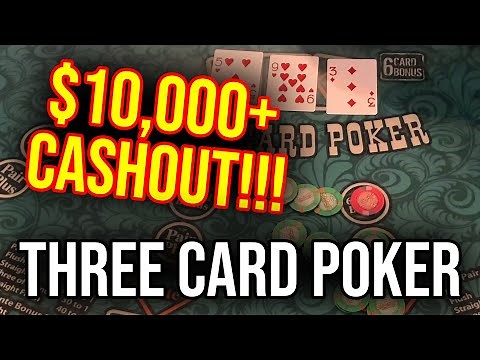 MASSIVE 3 CARD POKER WIN!!! CASHING OUT OVER $10000 OMG!!!!