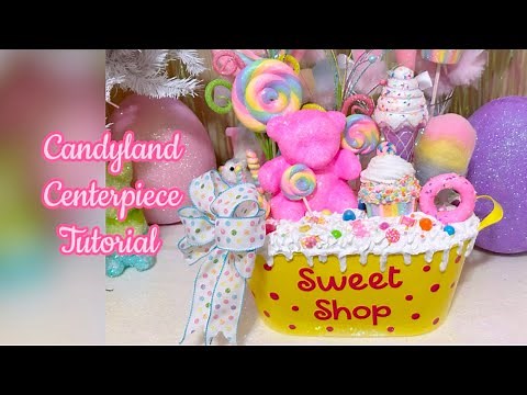Candyland Centerpiece Fake Bake Tutorial